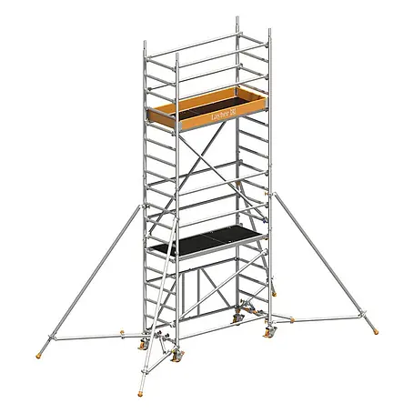 Layher  Rollgerüst Rollgerüst ZIFA P2 Safety Plus mit Doppelgeländer und ausziehbaren Gerüs