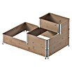 Upyard Hochbeet 3 Ebenen (120 x 80 x 58,5 cm, Holz, Braun, Fassungsvermögen: 301,8 l) | BAUHAUS