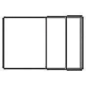 Upyard Hochbeet 3 Ebenen (120 x 80 x 58,5 cm, Holz, Schwarz, Fassungsvermögen: 302,4 l) | BAUHAUS