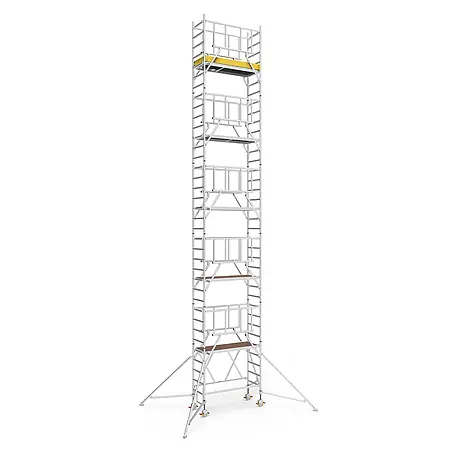 Iller Leiter  Rollgerüst Klappgerüste mit Sicherheitsaufbau 1,35x1,80m | 11,60 m AH