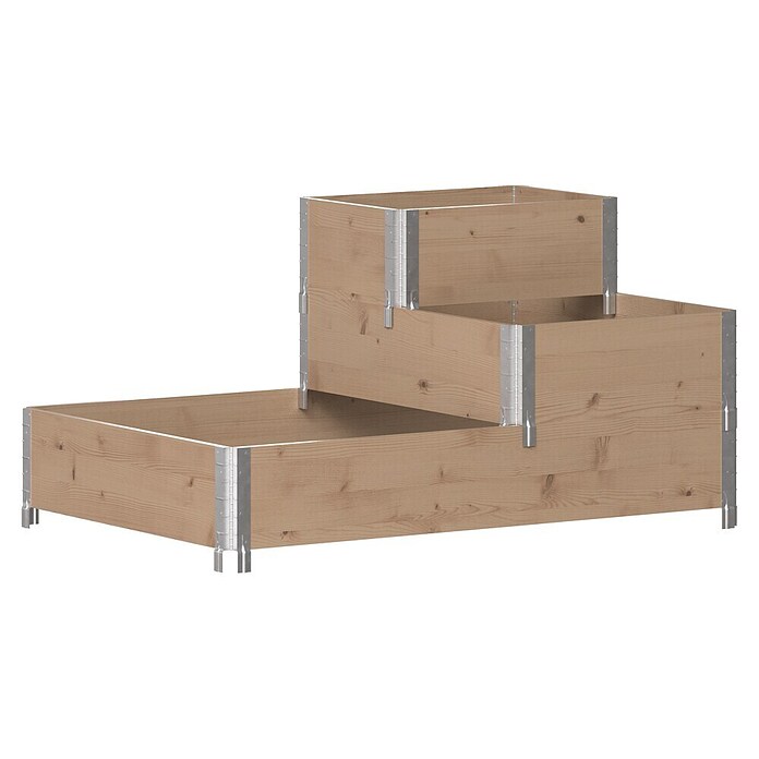 Upyard Hochbeet 3 Ebenen (120 x 80 x 58,5 cm, Holz, Braun, Fassungsvermögen: 301,8 l) | BAUHAUS