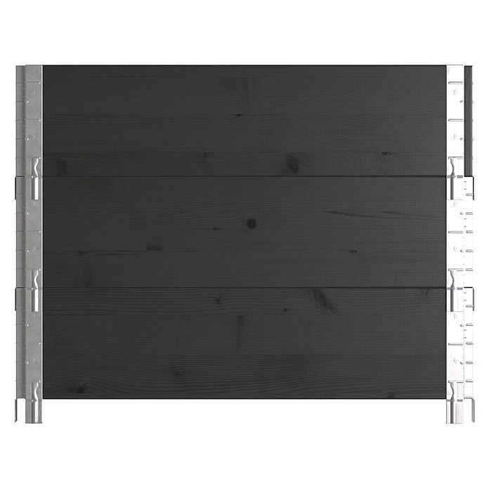 Upyard Hochbeet 3 Ebenen (120 x 80 x 58,5 cm, Holz, Schwarz, Fassungsvermögen: 302,4 l) | BAUHAUS