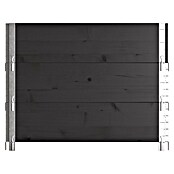 Upyard Hochbeet 3 Ebenen (120 x 80 x 58,5 cm, Holz, Schwarz, Fassungsvermögen: 302,4 l) | BAUHAUS
