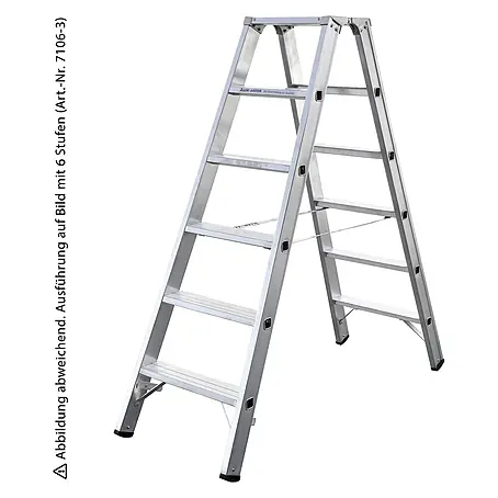 Iller Leiter  Doppel-Stehleiter Stufensteh mit 2x14 Stufen 4,80m AH
