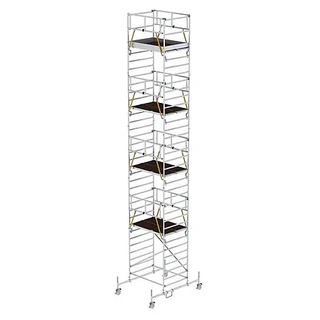 Munk  Rollgerüst Rollgerüst SG mit Doppelplattform 1,35x1,80m Plattform 11,70m AH