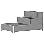 Upyard Hochbeet 3 Ebenen (120 x 80 x 58,5 cm, Holz, Grau, Fassungsvermögen: 302,4 l) | BAUHAUS