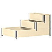 Upyard Hochbeet 3 Ebenen (120 x 80 x 58,5 cm, Holz, Natur, Fassungsvermögen: 302,4 l) | BAUHAUS
