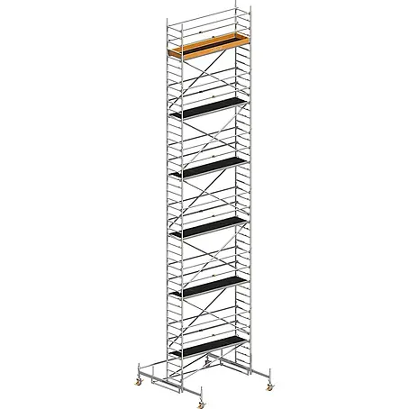 Layher  Rollgerüst Rollgerüst Uni Standard P2 mit Uni Telegeländer 13,38m AH