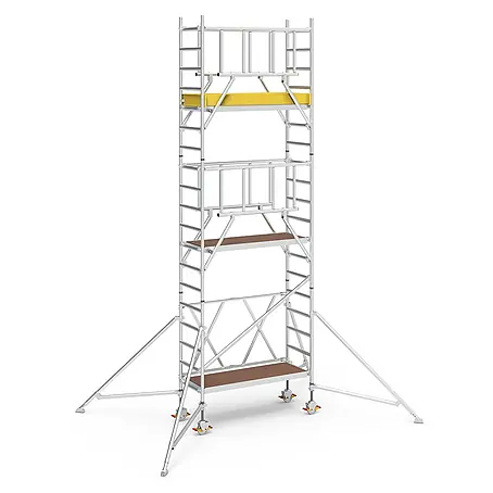 Iller Leiter  Rollgerüst Klappgerüste mit Sicherheitsaufbau 0,75x1,80m | 6,55 m AH