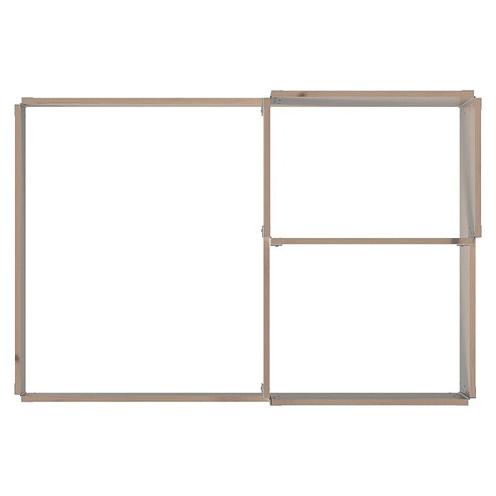 Upyard Hochbeet 3 Ebenen (120 x 80 x 58,5 cm, Holz, Braun, Fassungsvermögen: 301,8 l) | BAUHAUS