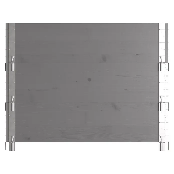 Upyard Huerto de 3 niveles - 120 x 80 x 58,5 cm, Madera, Gris, Capacidad volumétrica: 302,4 l - Panel de madera gris con conectores laterales.