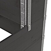 Upyard Hochbeet 3 Ebenen (120 x 80 x 58,5 cm, Holz, Schwarz, Fassungsvermögen: 302,4 l) | BAUHAUS