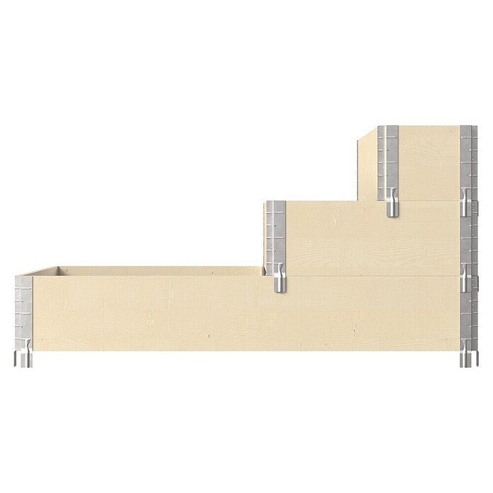 Upyard Hochbeet 3 Ebenen (120 x 80 x 58,5 cm, Holz, Natur, Fassungsvermögen: 302,4 l) | BAUHAUS