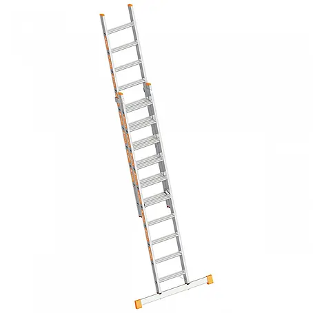 Layher  Schiebeleiter Topic 1032 Stufenschiebeleiter 2x10 Stufen