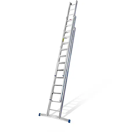 Mauderer  Schiebeleiter Bavaria Schiebeleiter 925 mit Klapptraverse 3x10 Dreikantsprossen