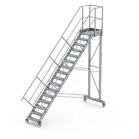 Altrex  Podestleiter Podesttreppe fahrbar 45° 16 Stufen
