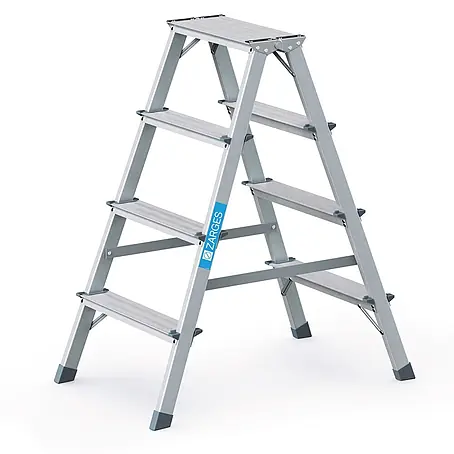 Zarges  Stehleiter genietete Bockleiter eloxiert Scana B 2x4 Stufen