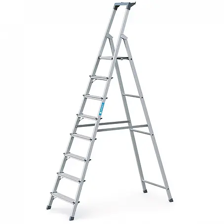 Zarges  Stehleiter genietete Stehleiter eloxiert Scana S 8 Stufen