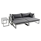 Sunfun Hannah Conjunto de muebles Hannah (5 piezas, Metal, Gris)
