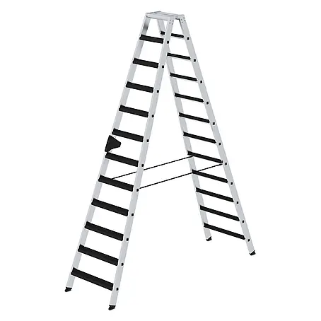 Munk  Stehleiter Stehleiter beidseitig begehbar mit relax-step 2x12 Stufen