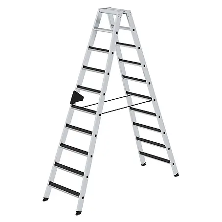 Munk  Stehleiter Stehleiter beidseitig begehbar mit clip-step R13 2x10 Stufen