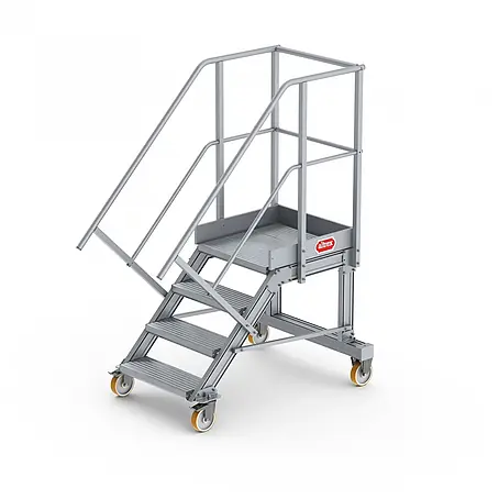 Altrex  Podestleiter Podesttreppe fahrbar 45° 4 Stufen