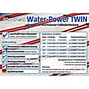 Admiral Fußbodenheizung Water-Power (18,6 x 0,8 m, Beheizbare Fläche: 20 m²)