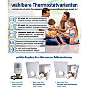 Admiral Fußbodenheizung Water-Power (18,6 x 0,8 m, Beheizbare Fläche: 20 m²)