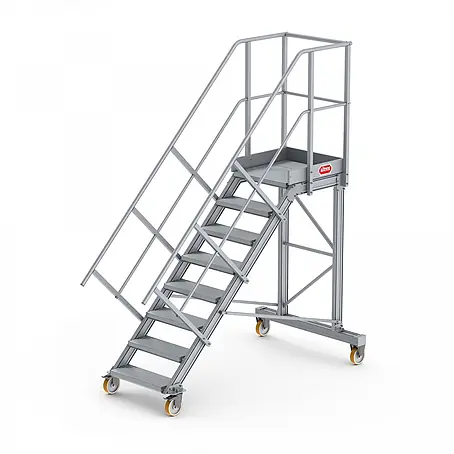 Altrex  Podestleiter Podesttreppe fahrbar 45° 8 Stufen