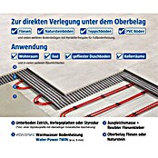 Admiral Fußbodenheizung Water-Power (18,6 x 0,8 m, Beheizbare Fläche: 20 m²)