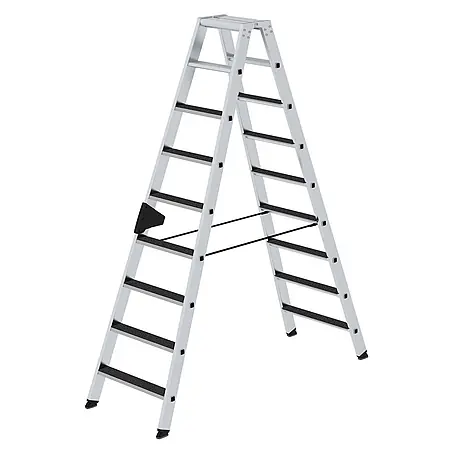 MUNK Stehleiter beidseitig begehbar mit clip-step R13 2x9 Stufen