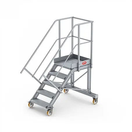 Altrex  Podestleiter Podesttreppe fahrbar 45° 5 Stufen