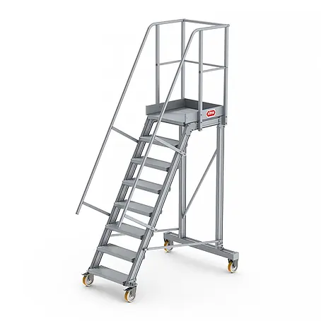 Altrex  Podestleiter Podesttreppe fahrbar 60° 8 Stufen