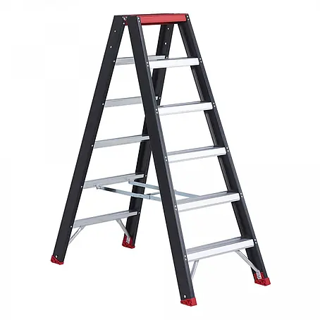 Altrex  Stehleiter Taurus beidseitig begehbare Stufenleiter TDO 6 Stufen ohne Bügel
