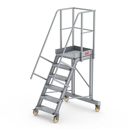 Altrex  Podestleiter Podesttreppe fahrbar 60° 6 Stufen