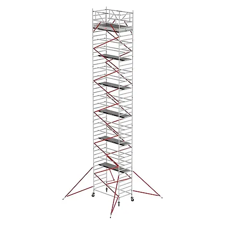 Altrex  Rollgerüst Fahrgerüst RS Tower 52 Aluminium mit Holz-Plattform 14,20m AH 1,35x1,85m