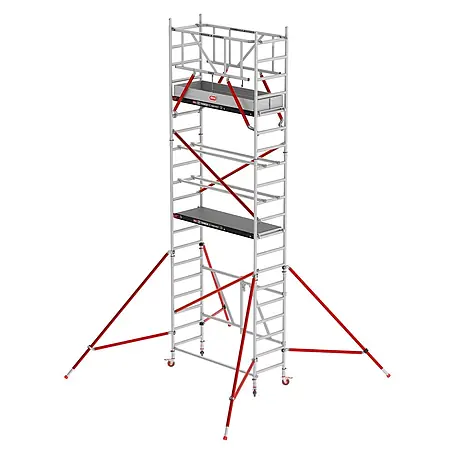 Altrex  Rollgerüst Klappgerüst RS Tower 54 Aluminium Fiber-Deck Plattform 0,75x1,85m ohne Saf