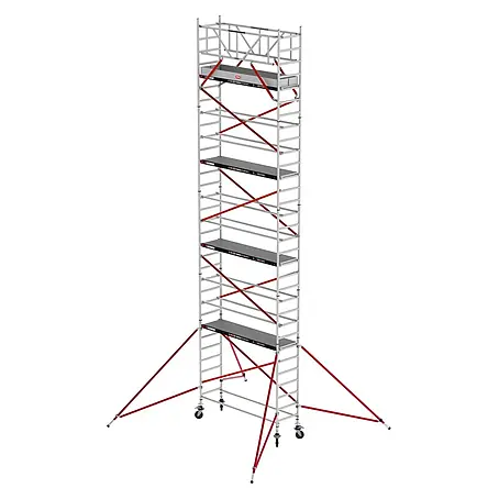 Altrex  Rollgerüst Fahrgerüst RS Tower 51 Aluminium mit Holz-Plattform 10,20m AH schmal 0,75x