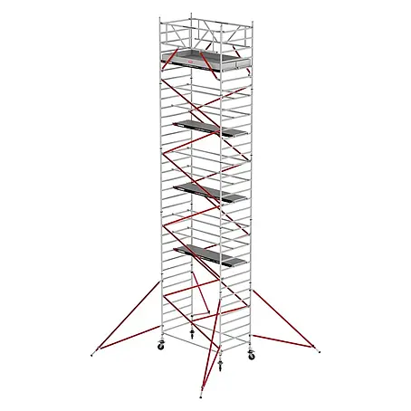 Altrex  Rollgerüst Fahrgerüst RS Tower 52 Aluminium mit Fiber-Deck Plattform 11,20m AH 1,35x3