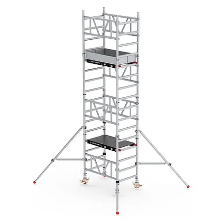 Altrex  Rollgerüst MiTower 1-Personen-Gerüst Aluminium mit Holz-Plattform 0,75x1,27m 5,20m AH