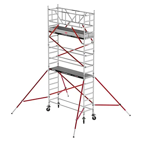 Altrex  Rollgerüst Fahrgerüst RS Tower 51 Aluminium mit Holz-Plattform 6,20m AH schmal 0,75x2