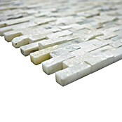 Mozaïektegel Brick Splitface XNC 3D11 (30,5 x 30,5 cm, Wit, Mat)