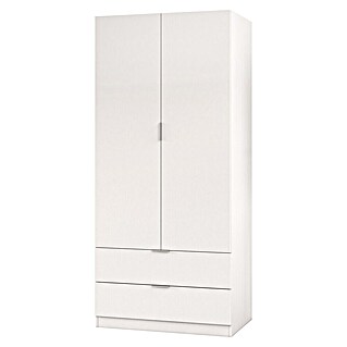 Armario para ropa LCX222 (L x An x Al: 52 x 81 x 180 cm, Blanco, Espesor: 15 mm)