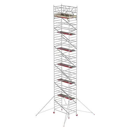 Altrex  Rollgerüst Fahrgerüst RS Tower 42 Aluminium mit Holz-Plattform 12,20m AH 1,35x2,35m