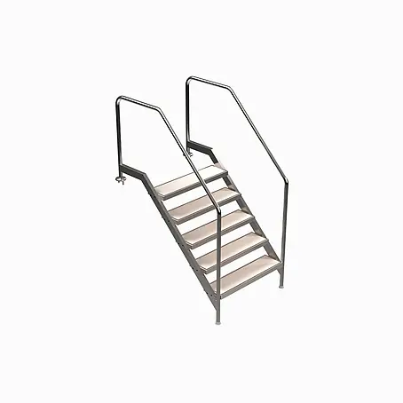 Ideal Eichenwald  Mehrzweckleiter Pooltreppe Modell 13 Treppe Stufenbreite 1000mm Beckentiefe 1150mm 5 Stufen
