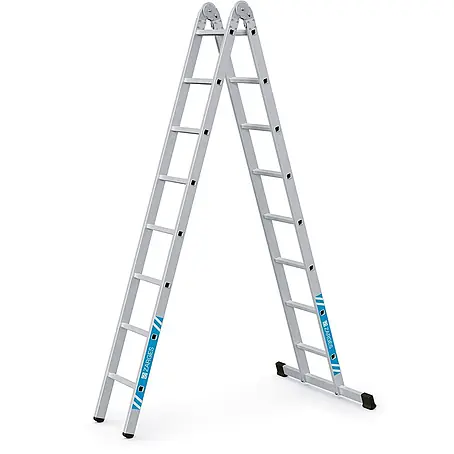 Zarges  Mehrzweckleiter Mehrzweck-Klappleiter Combimaster X 2-teilig 2x8 Sprossen