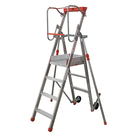Facal  Mehrzweckleiter Platea Podesttreppe Aluminium S300 4 Stufen
