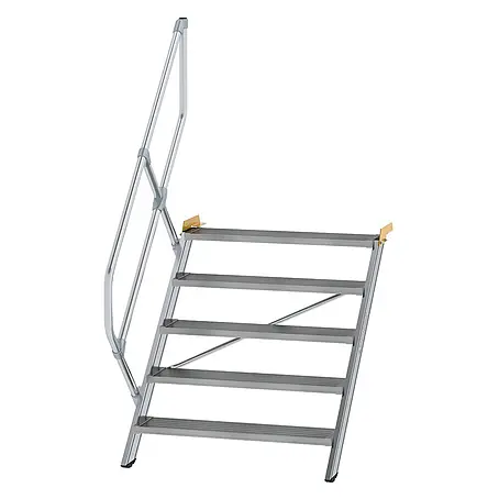 Munk  Außentreppe Treppe 45° inkl. einen Handlauf, 1000mm Stufenbreite, 5 Stufen