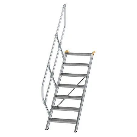 Munk  Außentreppe Treppe 45° inkl. einen Handlauf, 600mm Stufenbreite, 7 Stufen