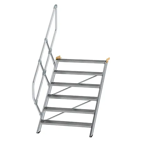 Munk  Außentreppe Treppe 45° inkl. einen Handlauf, 1000mm Stufenbreite, 6 Stufen